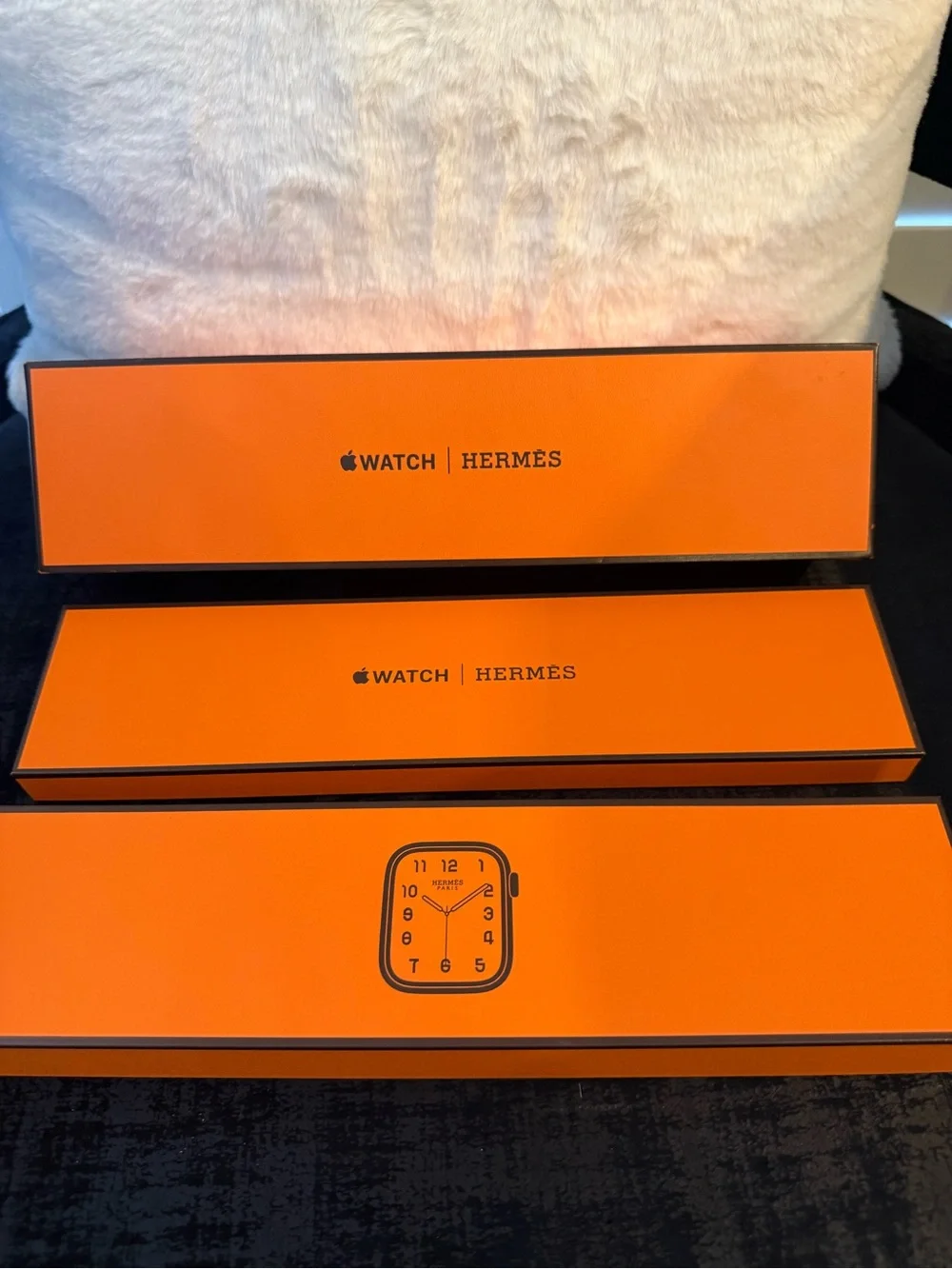 Hermès Orange Box with Black Logo